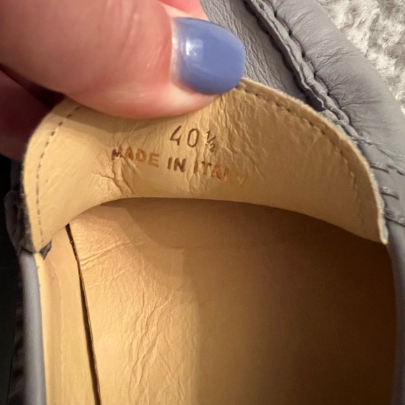 M. Gemi Driving Mocs. Size 40.5. Light blue / gray color. - Picture 3 of 5